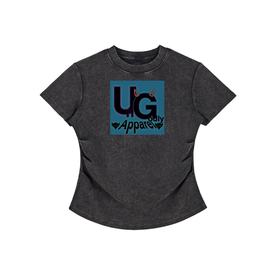 "UG Apparel" Vintage Washed Bodycon Cotton T-Shirt