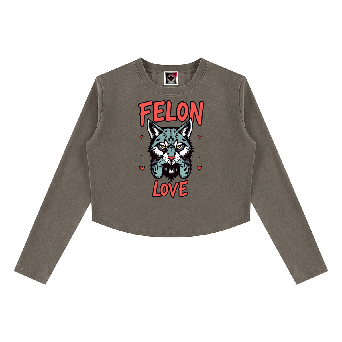 Women's Vintage Wash Slim T-Shirt "Felon Love"