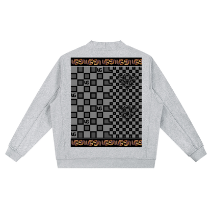 UG Checkerboard Pattern Essential Heavyweight Sweat Cardigan