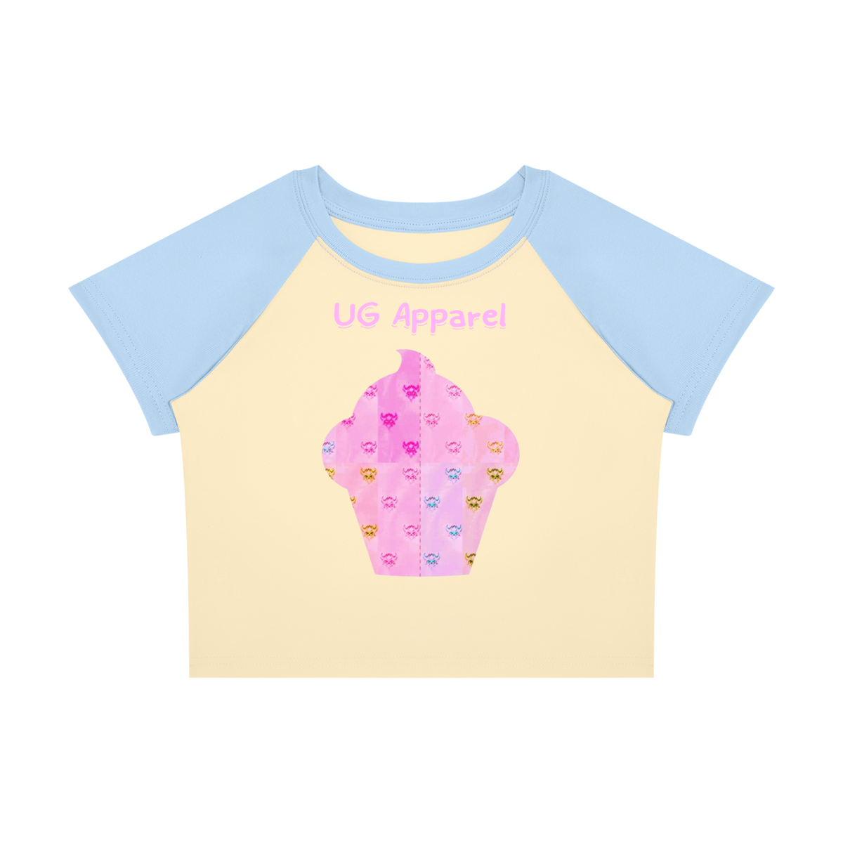 Women’s Raglan Color Block Baby T-Shirt "Ungodly Ice Cream"