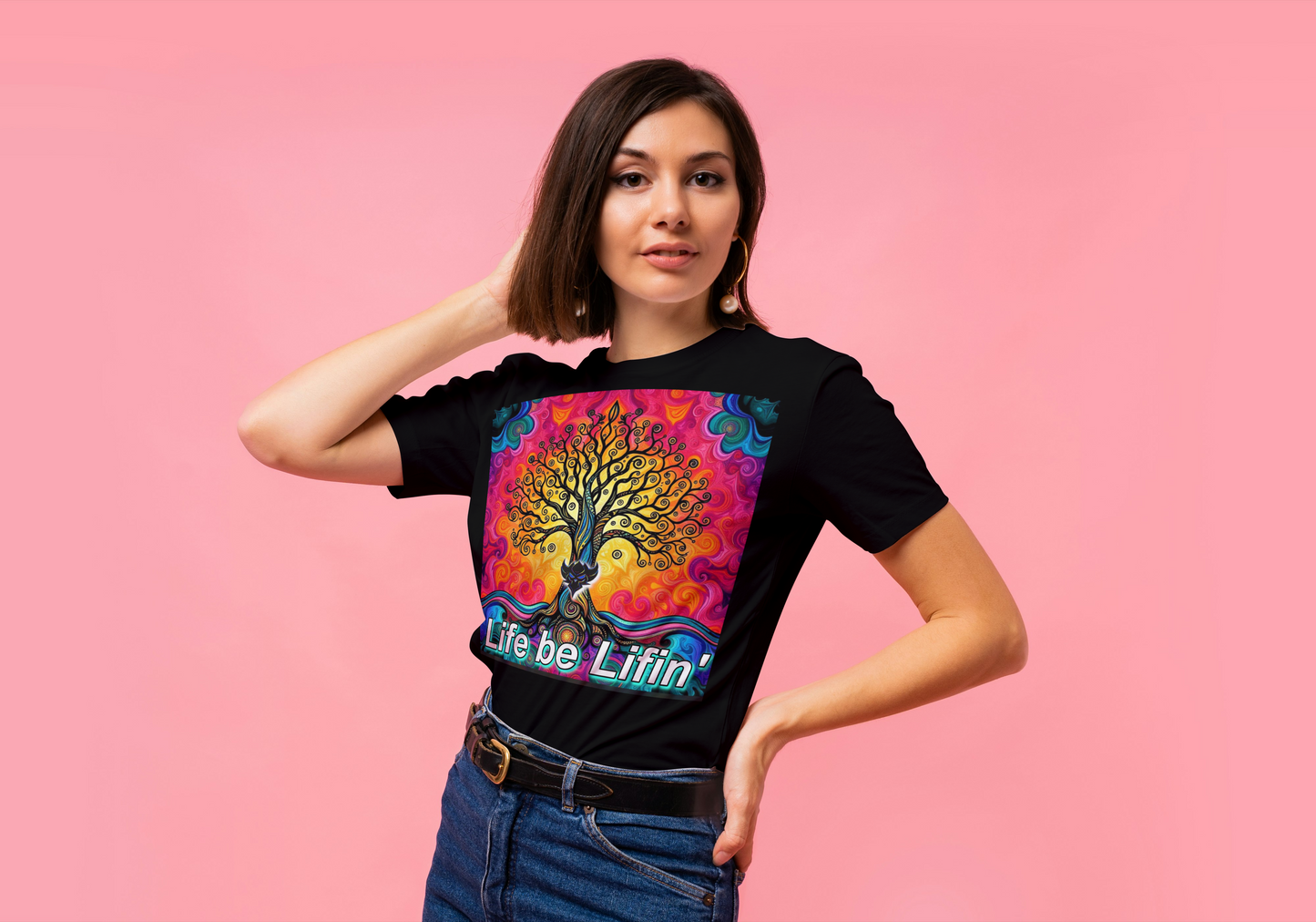 "Life be Lifin' Women's Softstyle Tee - Inspirational Graphic Tee
