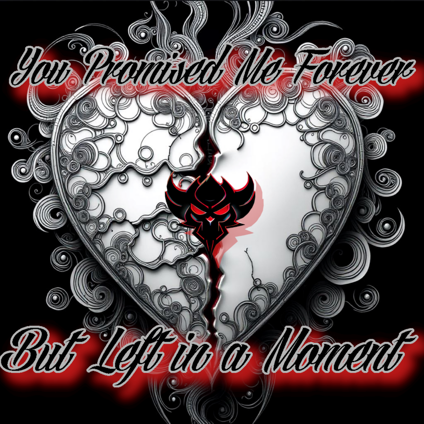 Emotional Heart Design Women's Softstyle Tee - "You Promised Me Forever"