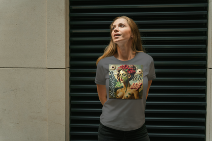 Feminine Art-Inspired Tee with 'Mother Earth: The OG Milf' Design