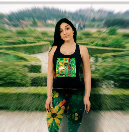 "Shamrocked & Loaded" Racerback Tank - Perfect for St. Patrick's Day Celebrations!