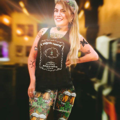"Ungodly Whiskey" Women's Ideal Racerback Tank - Stay Ungodly Apparel | Perfect for Summer & Active Lifestyle